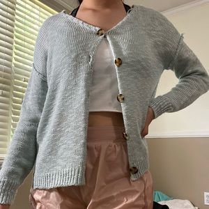 HR WOOL KNIT LONG SLEEVE CARDIGAN
